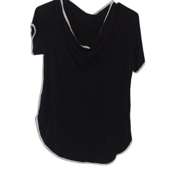 Perfectly Beautiful Imperfect Black & Gold Graphic Tee With White Piping Medium - Picture 2 of 10